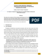 Jurnal Budget Vol1 Ed1 2016 Pengaruh Daya Saing Regional+Terhadap+Tingkat+Kesejahteraan+Masyarakat+di+Indonesia+Analisis+Data+Panel+