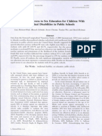 Predictors of Access To Sex Education For Children With Intellectual Disabilities in Public Schools