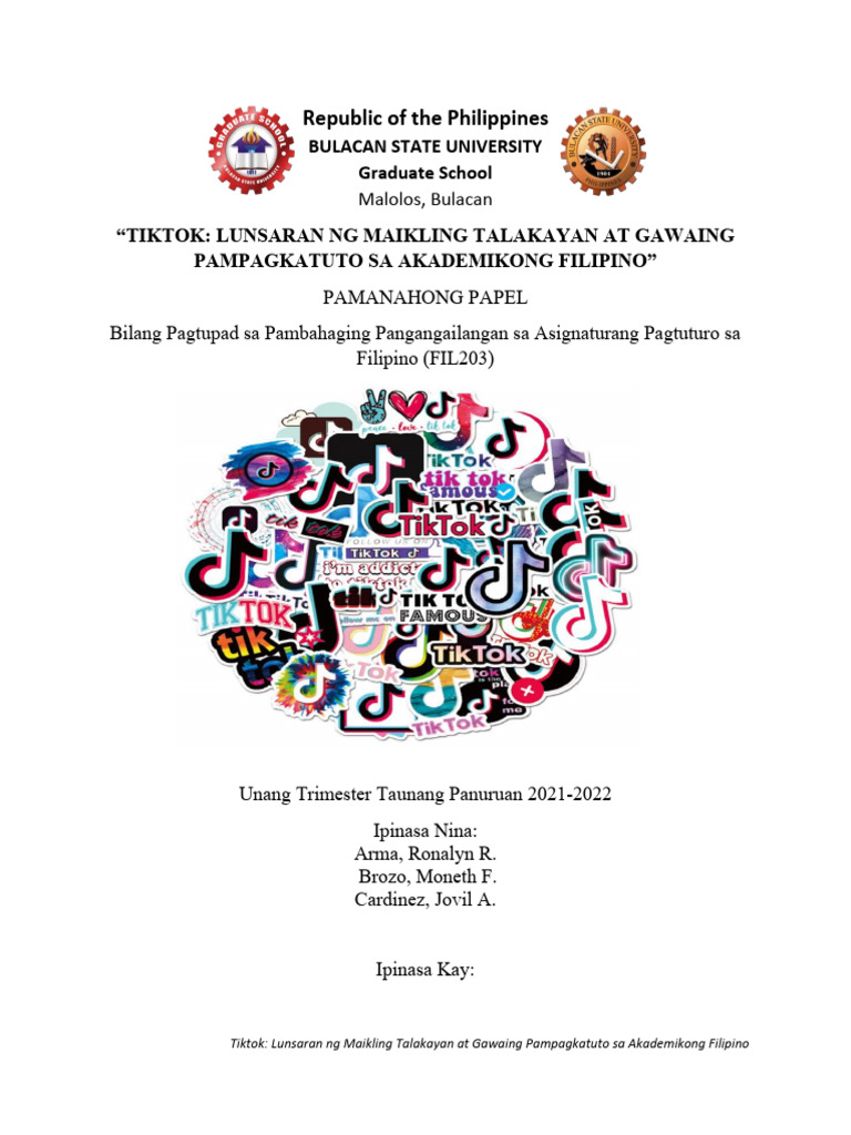 Arma brozo cardinez proyektong pampananaliksik pdf