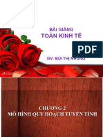 Chương 2 Mô hình quy hoạch tuyến tính