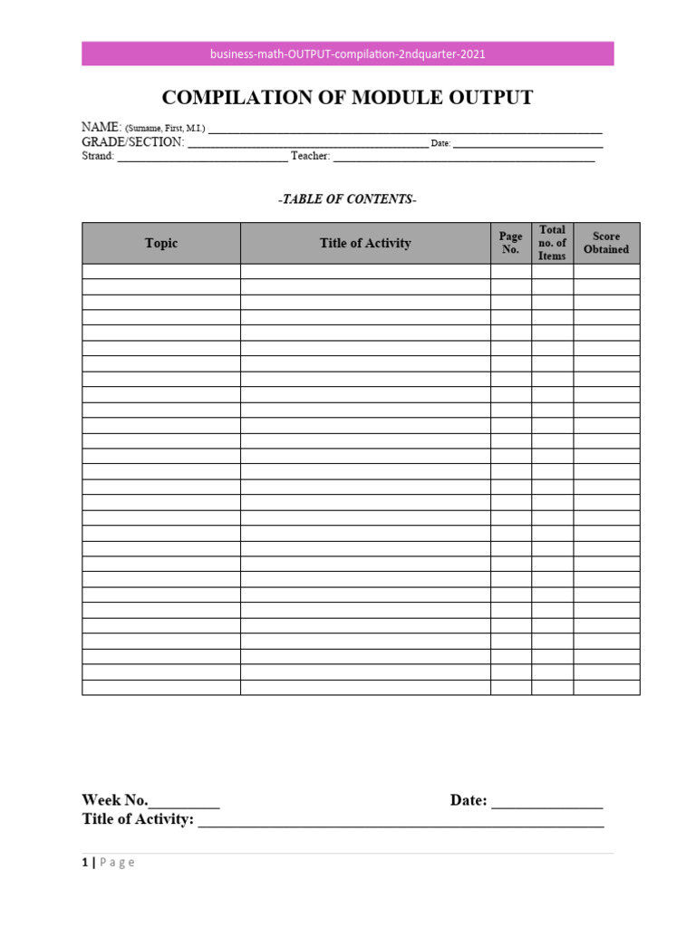 Business Math Output Compilation | PDF | Business | Computers