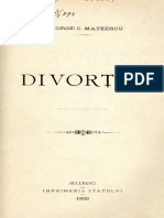 Mateescu - Divortul 1893