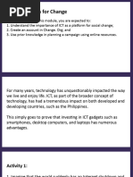 Module 6 - ICT For Change