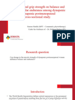Effect of Hand Grip Strength On Balance and