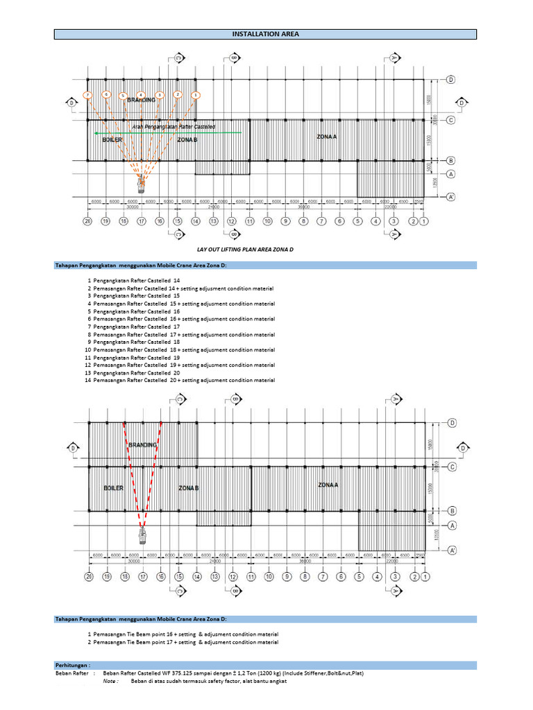 Lifting Plan Zona D | PDF