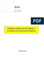 Informe General de Estadistica. Un Ejerrcicio Con Business Objects