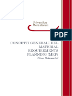 Concetti Generali Del Material Requirements Planning (MRP)
