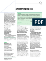 How To Write A Research Proposal