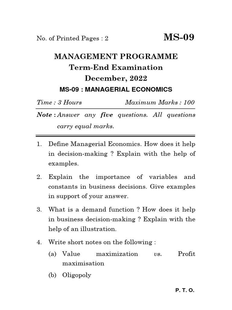 MS 09 | PDF | Business