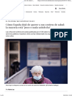 Cómo España Dejó de Querer A Sus Centros de Salud La Mayoría Está Poco o Nada Satisfecha