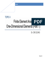 Topic 4-1 FE Analysis With One-Dimensional Elements (Part 1) (R0)