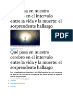 Cerebro en El Intervalo Entre La Vida y La Muerte