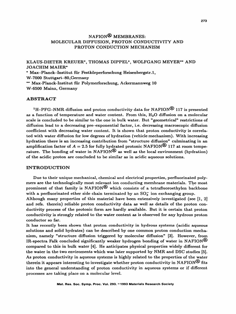 Article 4 - Hydrogen Transfer | PDF | Solvation | Diffusion