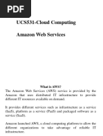 UCS531-Cloud Computing Amazon Web Services