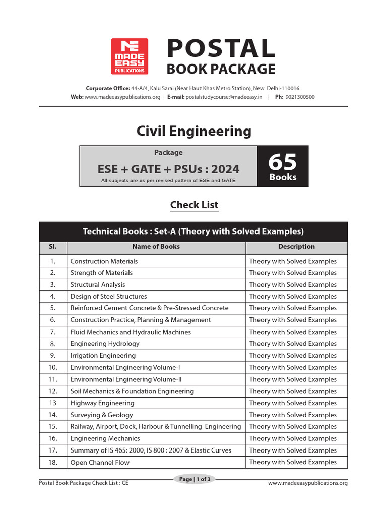 Ce Ese Gate Psus Download Free Pdf Engineering Concrete