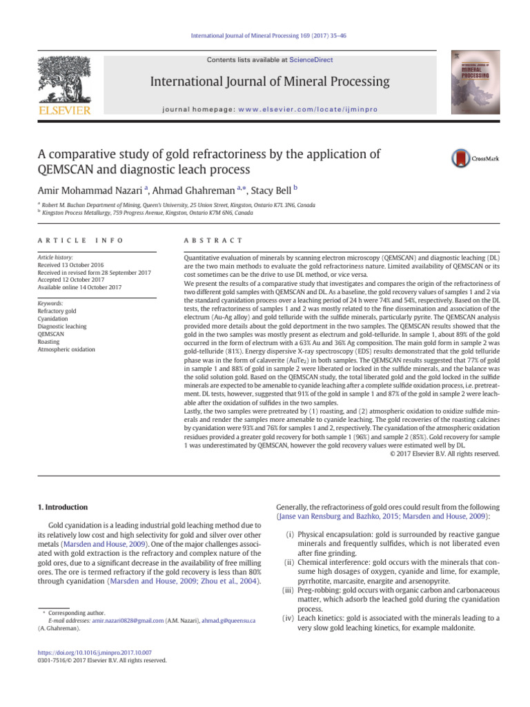 A Comparative Study of Gold Refractoriness by The Application of ...