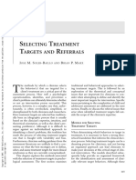 Selecting Treatment Targets and Referral (Children) (Soler-Baillo Marx, 2007)