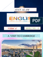 Ayan Alam (English 'A Visit To Cambridge')