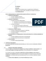 Resumen Tema 2. Modalidades de Contratación Laboral