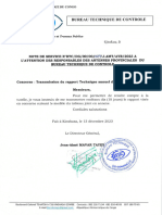 0024-15!12!023 - BTC Note de Service Aux Responsables Des Antennes Transmission Rapport Technique Annuel