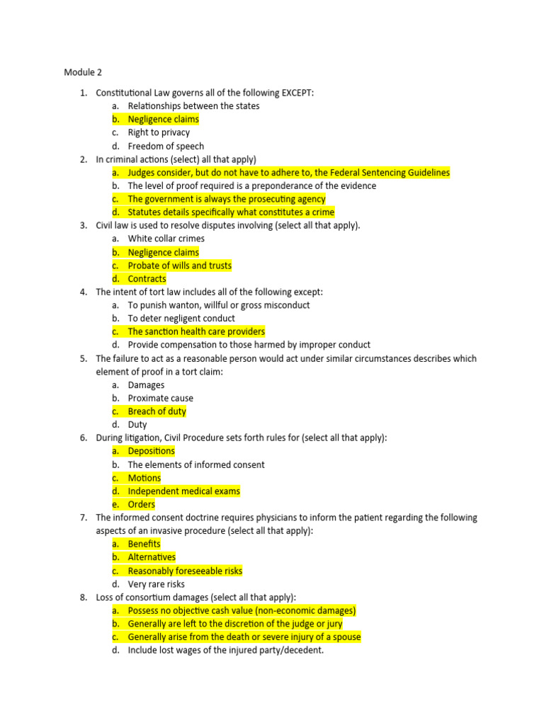 Module 2 Quiz Answers PDF