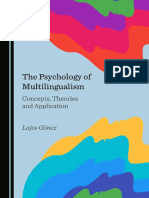The Psychology of Multilingualism - Concepts, Theories and Application