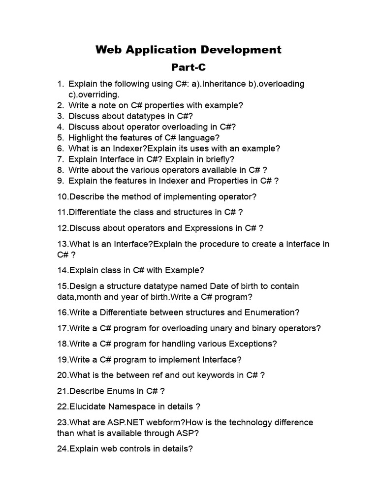 Wad question bank download free pdf c sharp programming language