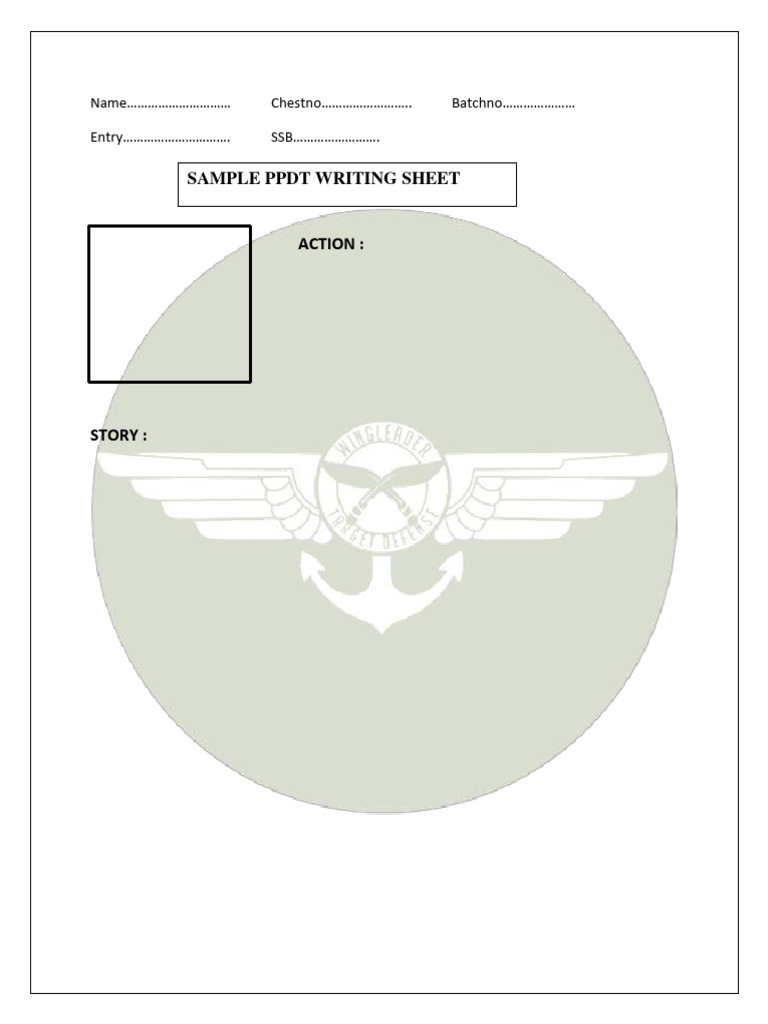 PPDT Sample Sheet | PDF