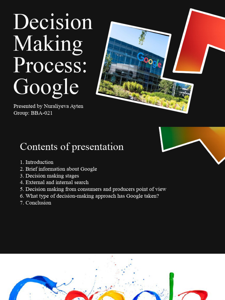 Decision Making Google | PDF | Decision Making | Computer Security