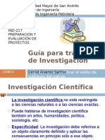 Guía para trabajos de Investigación