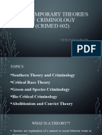 Contemporary Theories of Criminology