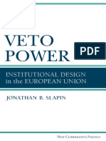(New Comparative Politics) Jonathan B. Slapin - Veto Power - Institutional Design in The European Union - The University of Michigan Press (2011)