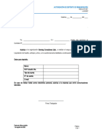 REG-AYF-007 - Autorización de Depósito de Remuneración