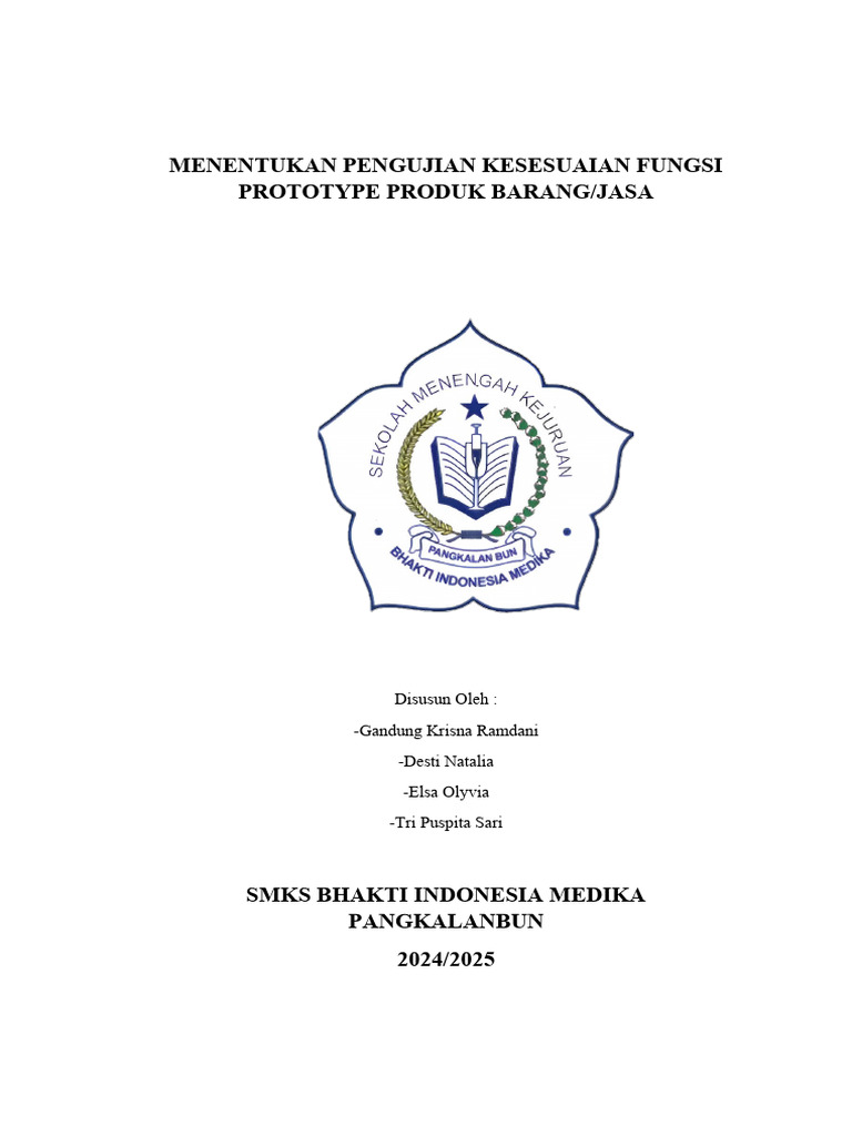 Menentukan Pengujian Kesesuaian Fungsi Prototype Produk Barang | PDF