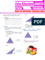 Problemas de Áreas de Regiones Triangulares para Primer Grado de Secundaria