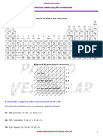 Lista de Exercícios - Compostos Covalentes - Fórmula Estrutural