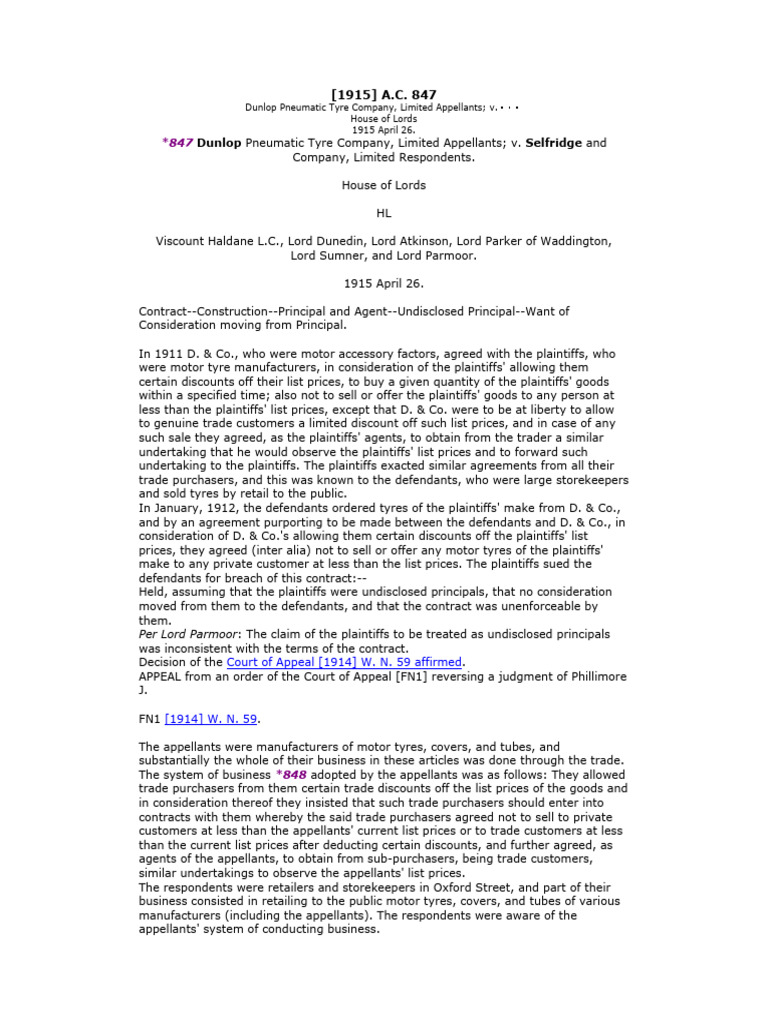 dunlop-v-selfridge-pdf-consideration-list-price