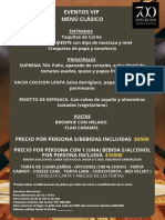 Menú Vip Diciembre