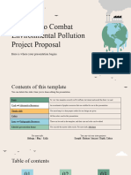 Solutions To Combat Environmental Pollution Project Proposal by Slidesgo