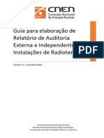 Guia para Elaboracao de Relatorio de Auditoria Externa e Independente em Instalacoes de Radioterapia