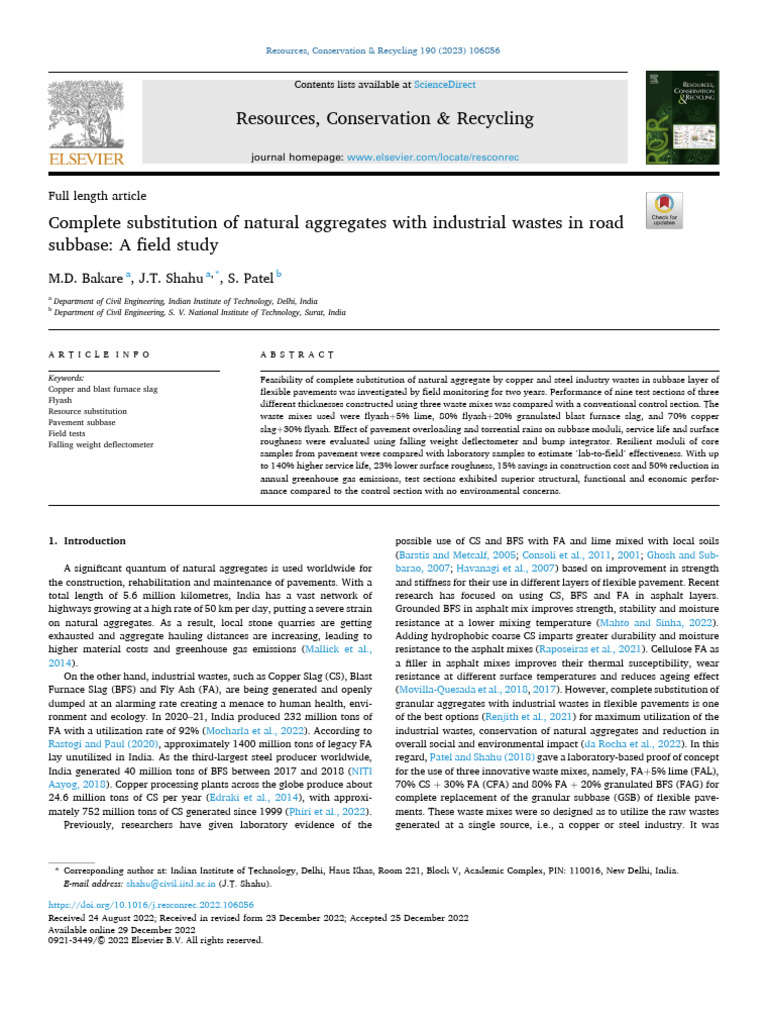 Sustainable Road Construction | PDF | Road Surface | Construction Aggregate