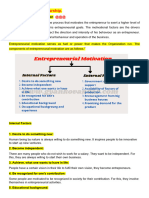 Module S1.4 - Entrepreneurial Motivation