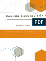 Divergencias - Decreto 455 & 10-91 - DAVID LEAL