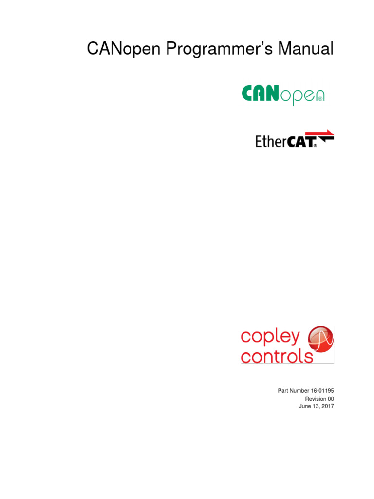 All CANopen Programmers Manual Manual | PDF | Computer Engineering ...