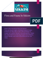 Flora and Fauna in Sikkim Project