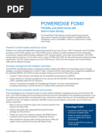 Dell EMC PowerEdge Modular - Servers - (Blade) FC640 Spec Sheet