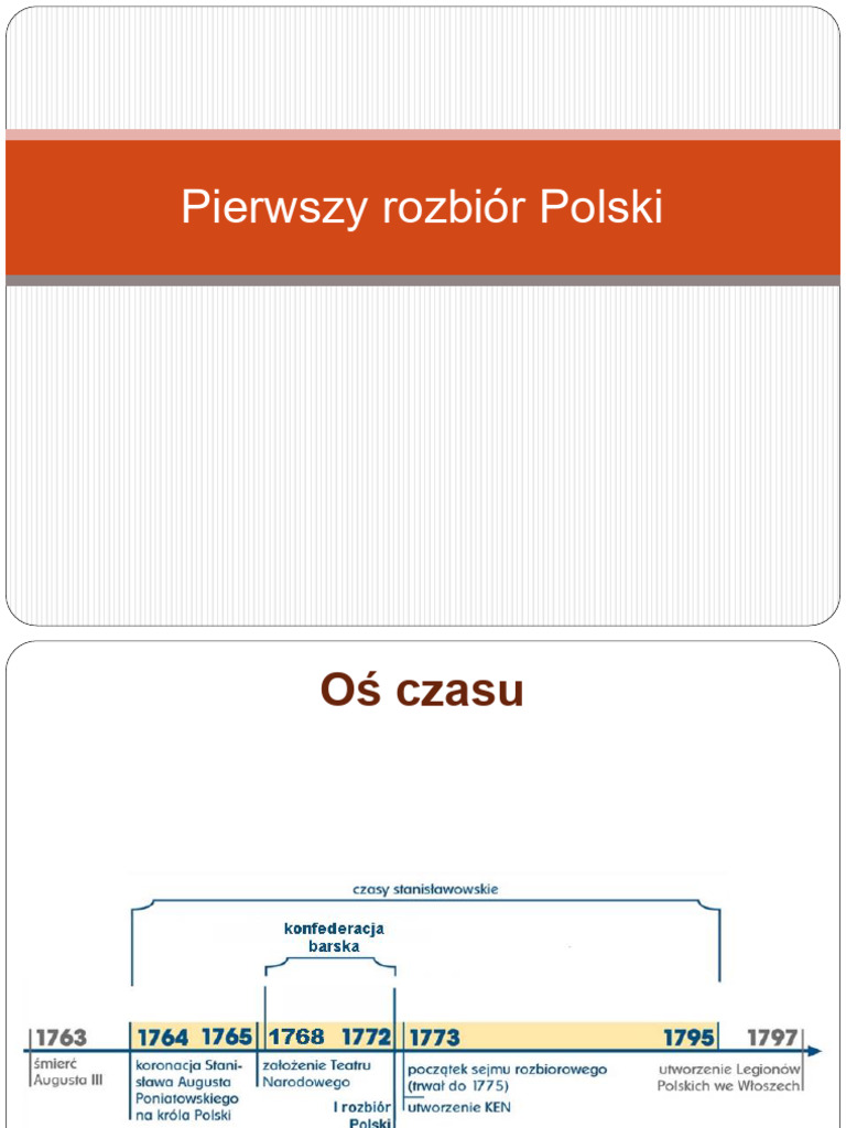 Pierwszy Rozbiór Polski | PDF