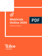 Matrícula Online Nuevos 2024
