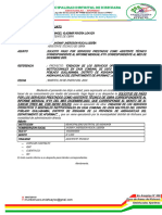 Informe N°001 Del Asiste Tecnico