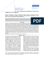 Prevalence of Severe Acute Respiratory Syndrome Coronavirus (SARS-CoV-2) in Nigeria